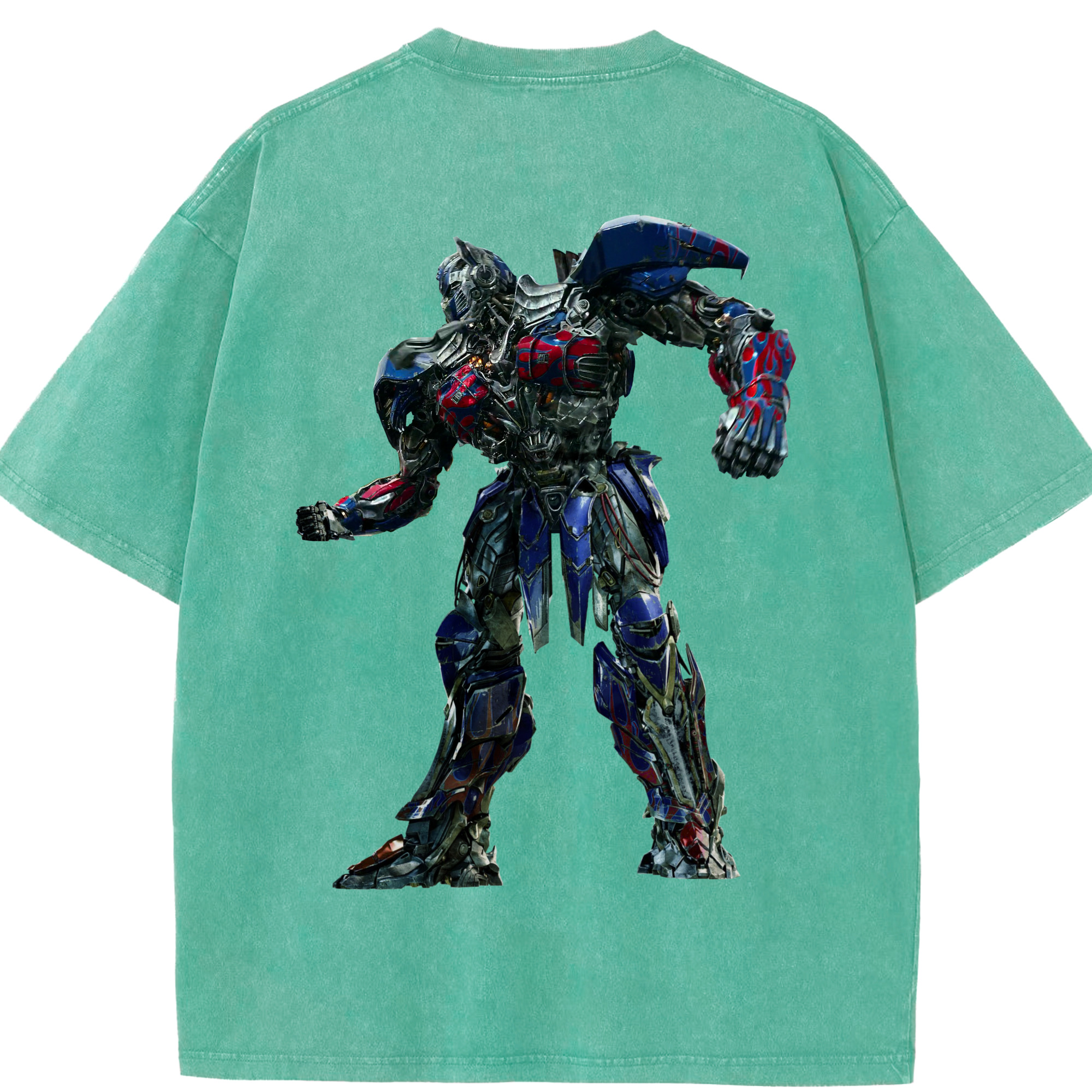 （画像用）  綿100% ヴィンテージ風 半袖Tシャツ（背面プリント）